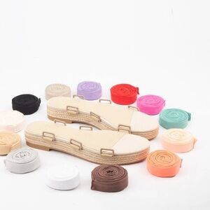 Boho Row Espadrille Sandals with Interchangeable Straps